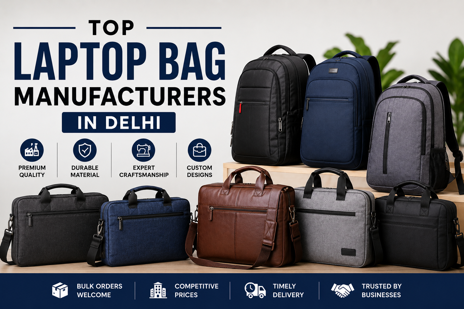Top Laptop Bag Manufacturers in Delhi